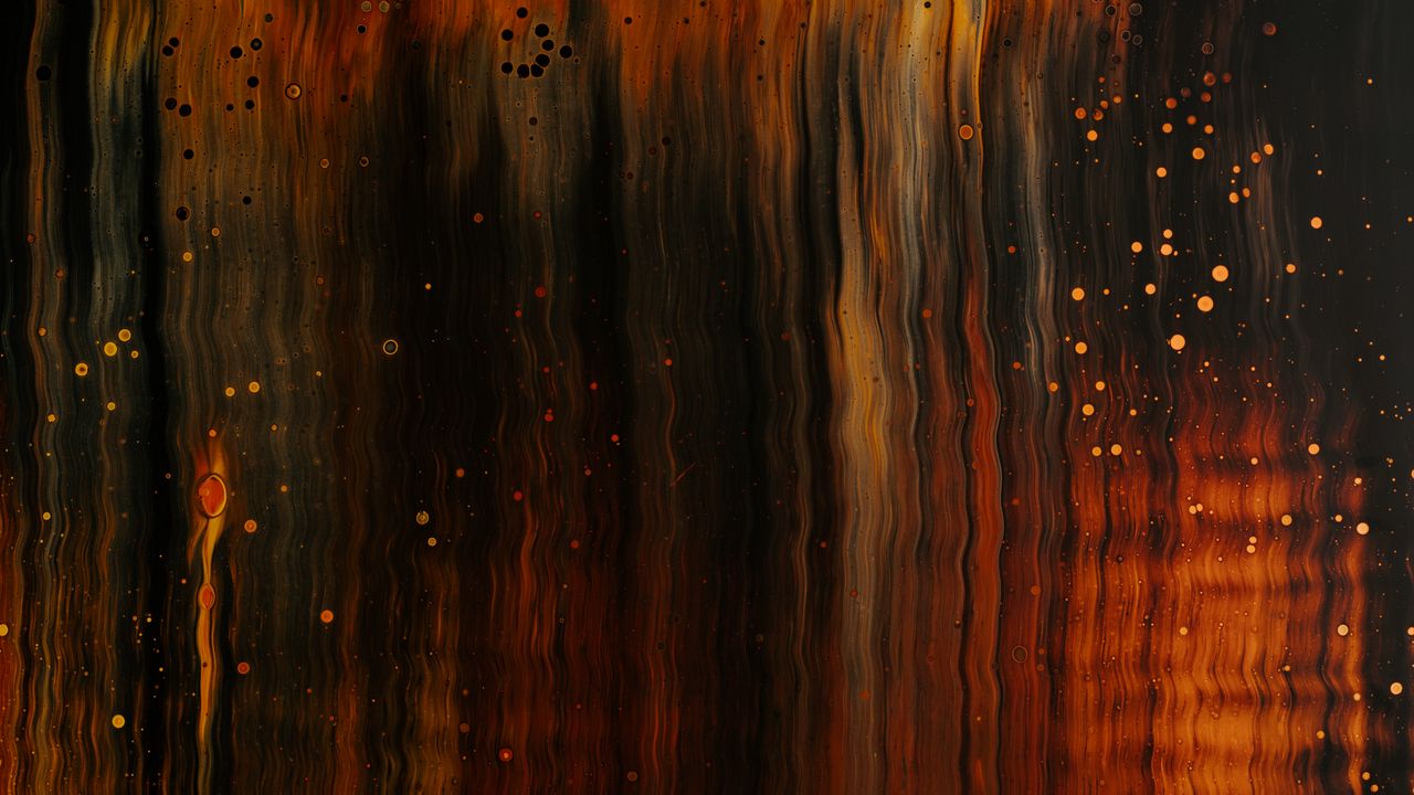 Wallpaper stains, bubbles, paint, abstraction, liquid, brown