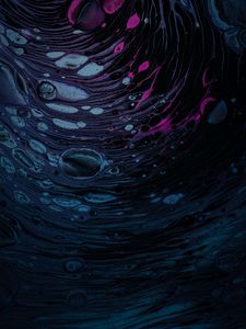 Preview wallpaper stains, bubbles, texture, dark, liquid