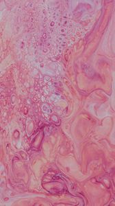 Preview wallpaper stains, bubbles, texture, liquid, pink, abstraction