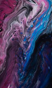 Preview wallpaper stains, colorful, abstraction, liquid, wavy