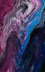 Preview wallpaper stains, colorful, abstraction, liquid, wavy