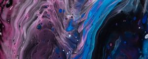 Preview wallpaper stains, colorful, abstraction, liquid, wavy