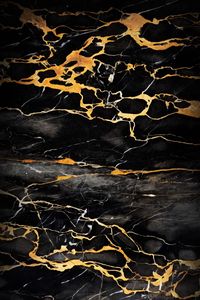 Preview wallpaper stains, crannies, surface, abstraction, black, golden