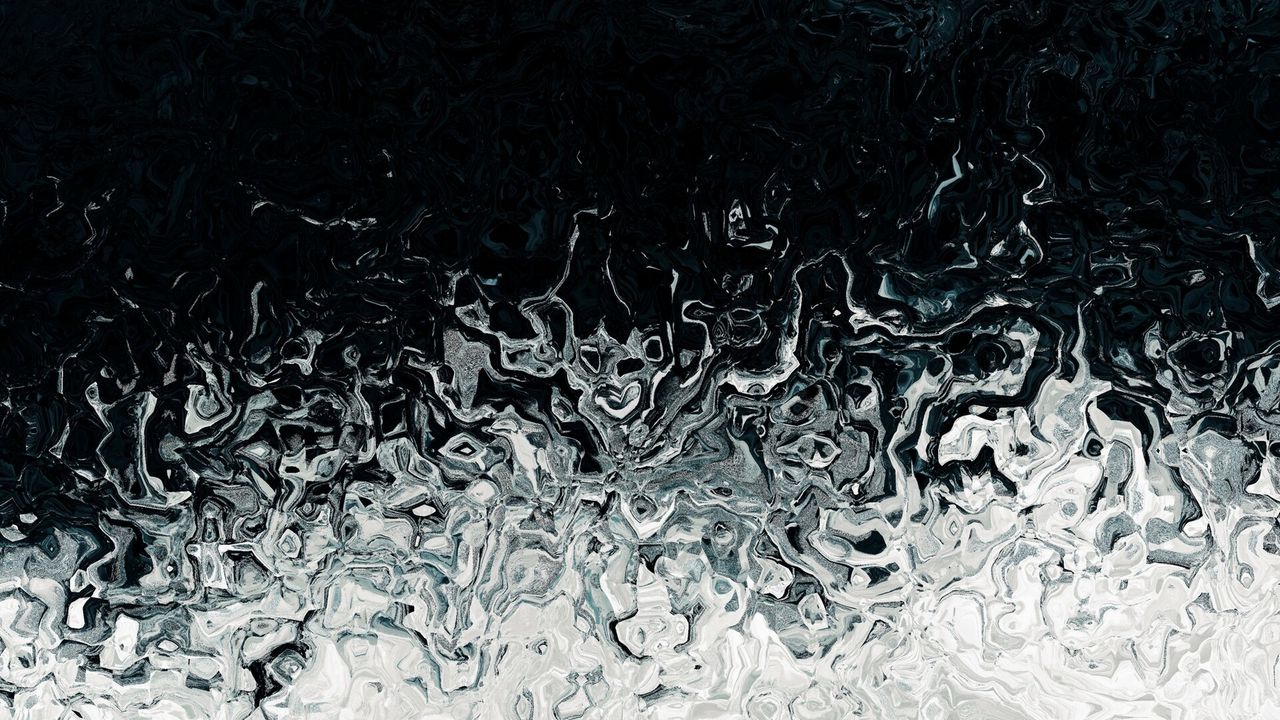 Wallpaper stains, liquid, abstraction, black, white