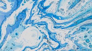 Preview wallpaper stains, liquid, blue, texture, abstraction
