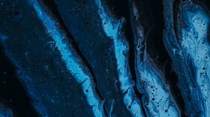Preview wallpaper stains, liquid, paint, abstraction, blue