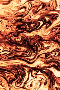 Preview wallpaper stains, liquid, paint, brown, wavy