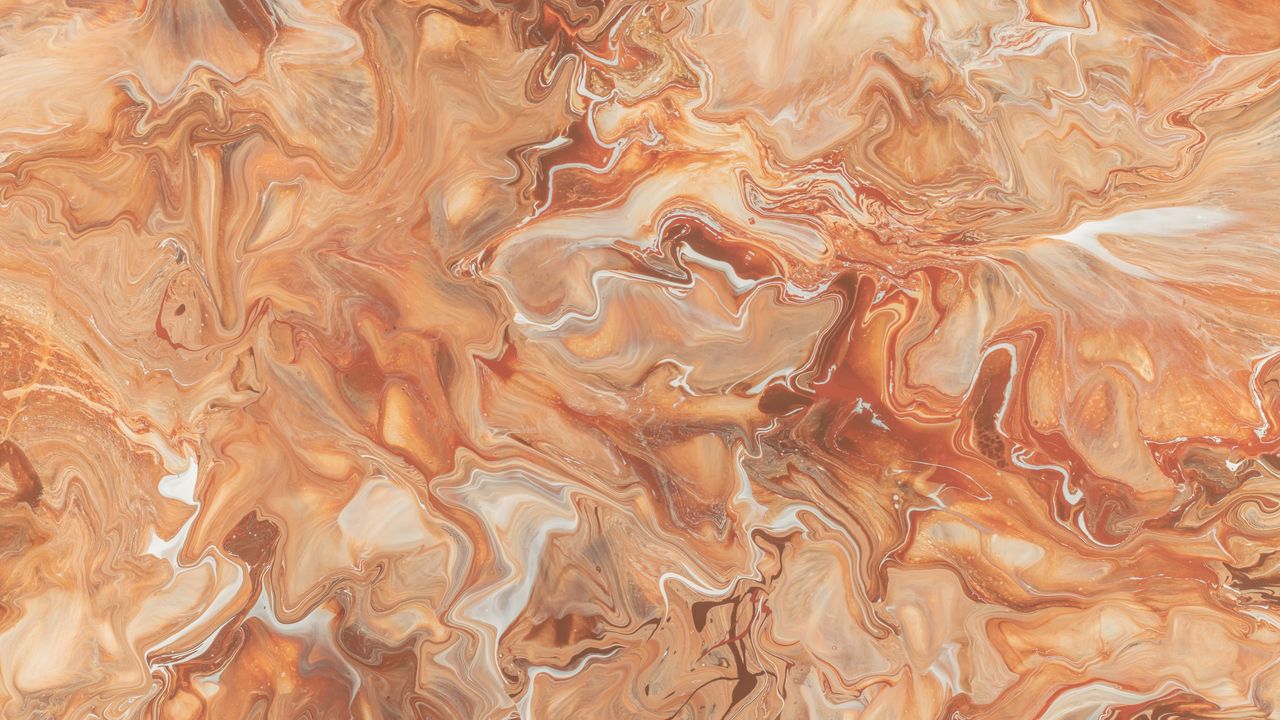 Wallpaper stains, liquid, paint, abstraction, brown