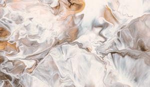 Preview wallpaper stains, liquid, paint, abstraction, white, brown