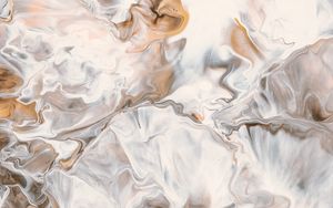 Preview wallpaper stains, liquid, paint, abstraction, white, brown