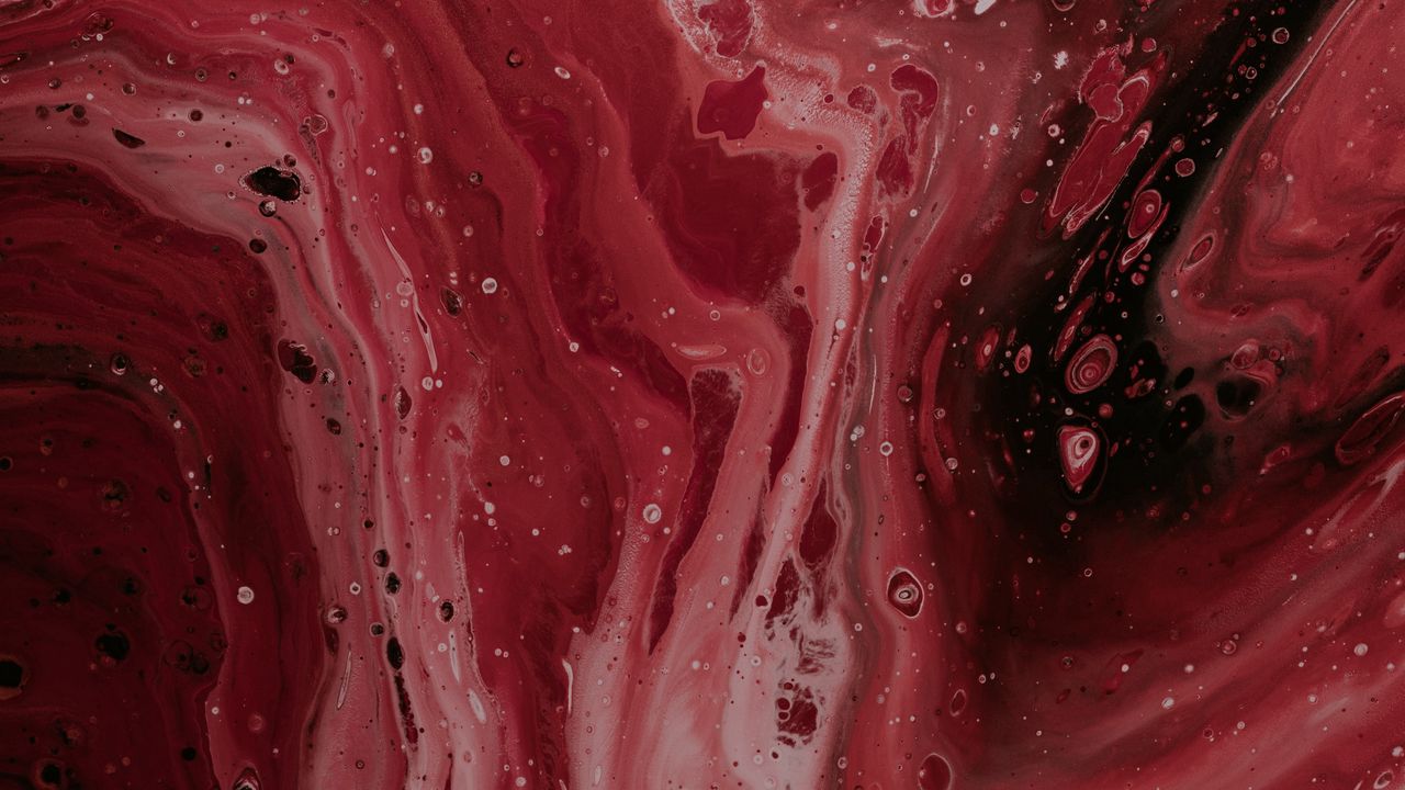 Wallpaper stains, liquid, texture, red, abstraction