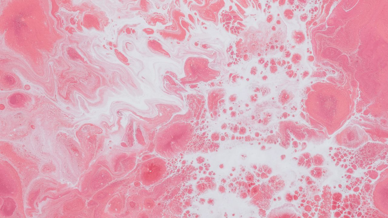 Wallpaper stains, liquid, texture, pink, abstraction