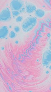 Preview wallpaper stains, liquid, texture, abstraction, pink, blue