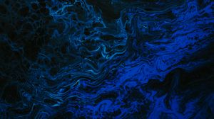 Preview wallpaper stains, liquid, wavy, abstraction, blue