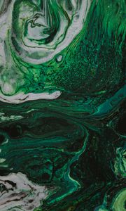 Preview wallpaper stains, paint, abstraction, liquid, green