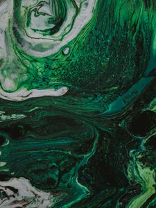 Preview wallpaper stains, paint, abstraction, liquid, green