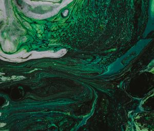 Preview wallpaper stains, paint, abstraction, liquid, green