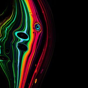 Preview wallpaper stains, paint, abstraction, colorful, black