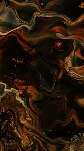 Preview wallpaper stains, paint, abstraction, liquid, brown