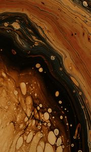 Preview wallpaper stains, paint, brown, abstraction, liquid