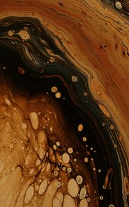 Preview wallpaper stains, paint, brown, abstraction, liquid