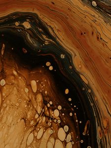 Preview wallpaper stains, paint, brown, abstraction, liquid