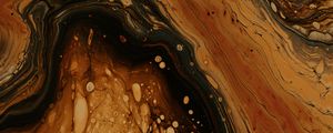 Preview wallpaper stains, paint, brown, abstraction, liquid