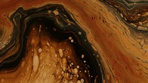 Preview wallpaper stains, paint, brown, abstraction, liquid