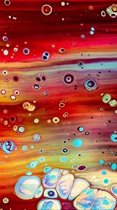 Preview wallpaper stains, paint, bubbles, liquid, colorful