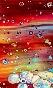 Preview wallpaper stains, paint, bubbles, liquid, colorful