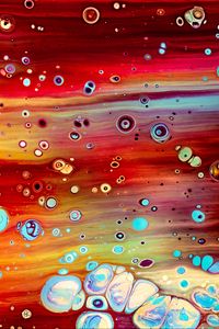 Preview wallpaper stains, paint, bubbles, liquid, colorful