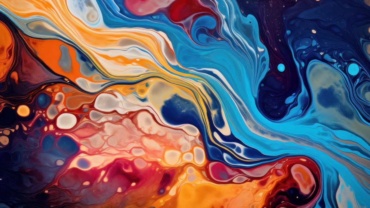 Wallpaper stains, paint, colorful, background, abstraction