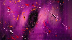 Preview wallpaper stains, paint, glass, surface, purple