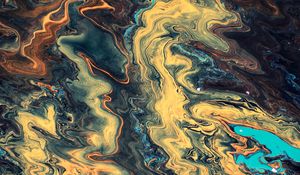 Preview wallpaper stains, paint, liquid, wavy, abstraction