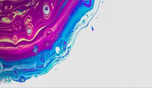 Preview wallpaper stains, paint, liquid, purple, blue