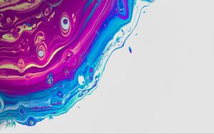 Preview wallpaper stains, paint, liquid, purple, blue