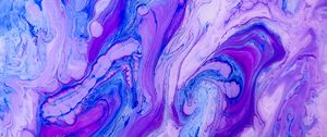 Preview wallpaper stains, paint, liquid, abstraction, purple, blue