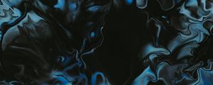 Preview wallpaper stains, paint, liquid, abstraction, blue, black