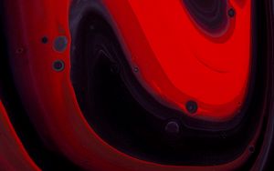Preview wallpaper stains, paint, liquid, red, black, abstraction