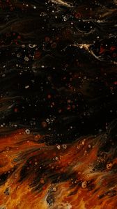 Preview wallpaper stains, paint, liquid, abstraction, brown, black