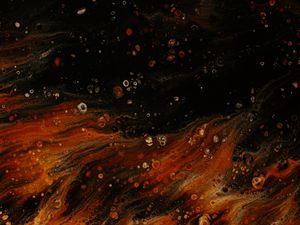 Preview wallpaper stains, paint, liquid, abstraction, brown, black