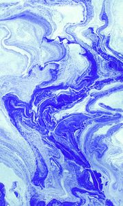 Preview wallpaper stains, paint, liquid, mixing, blue, abstraction