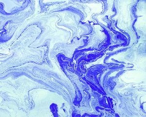 Preview wallpaper stains, paint, liquid, mixing, blue, abstraction