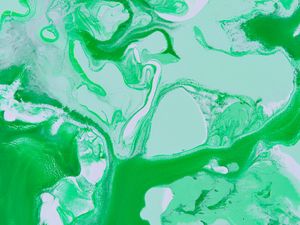 Preview wallpaper stains, paint, liquid, abstraction, green