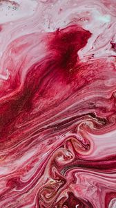 Preview wallpaper stains, paint, liquid, abstraction, pink, red