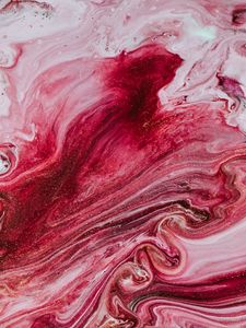 Preview wallpaper stains, paint, liquid, abstraction, pink, red
