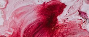 Preview wallpaper stains, paint, liquid, abstraction, pink, red