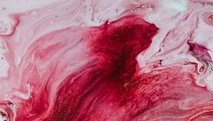 Preview wallpaper stains, paint, liquid, abstraction, pink, red