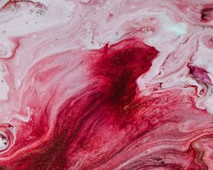 Preview wallpaper stains, paint, liquid, abstraction, pink, red