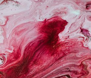 Preview wallpaper stains, paint, liquid, abstraction, pink, red